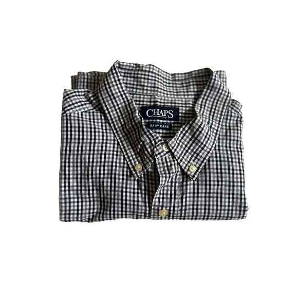 CHAPS Easy Care Button Front Shirt size XL - Picture 5 of 8